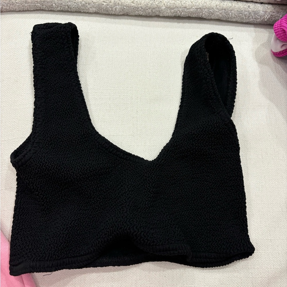 Black swim top